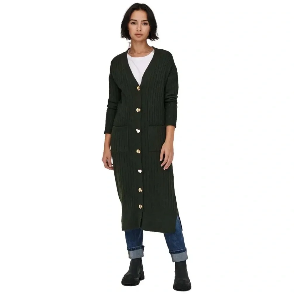 ONLY Long Ribbed Maxi Cardigan - Picture 2 of 10